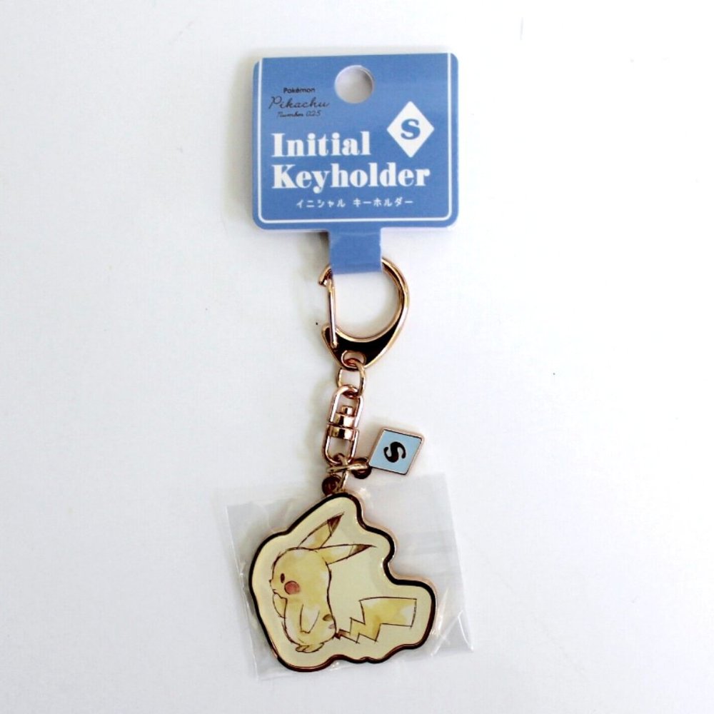 Pokemon Center Original Pikachu Initial Keyholder "S"